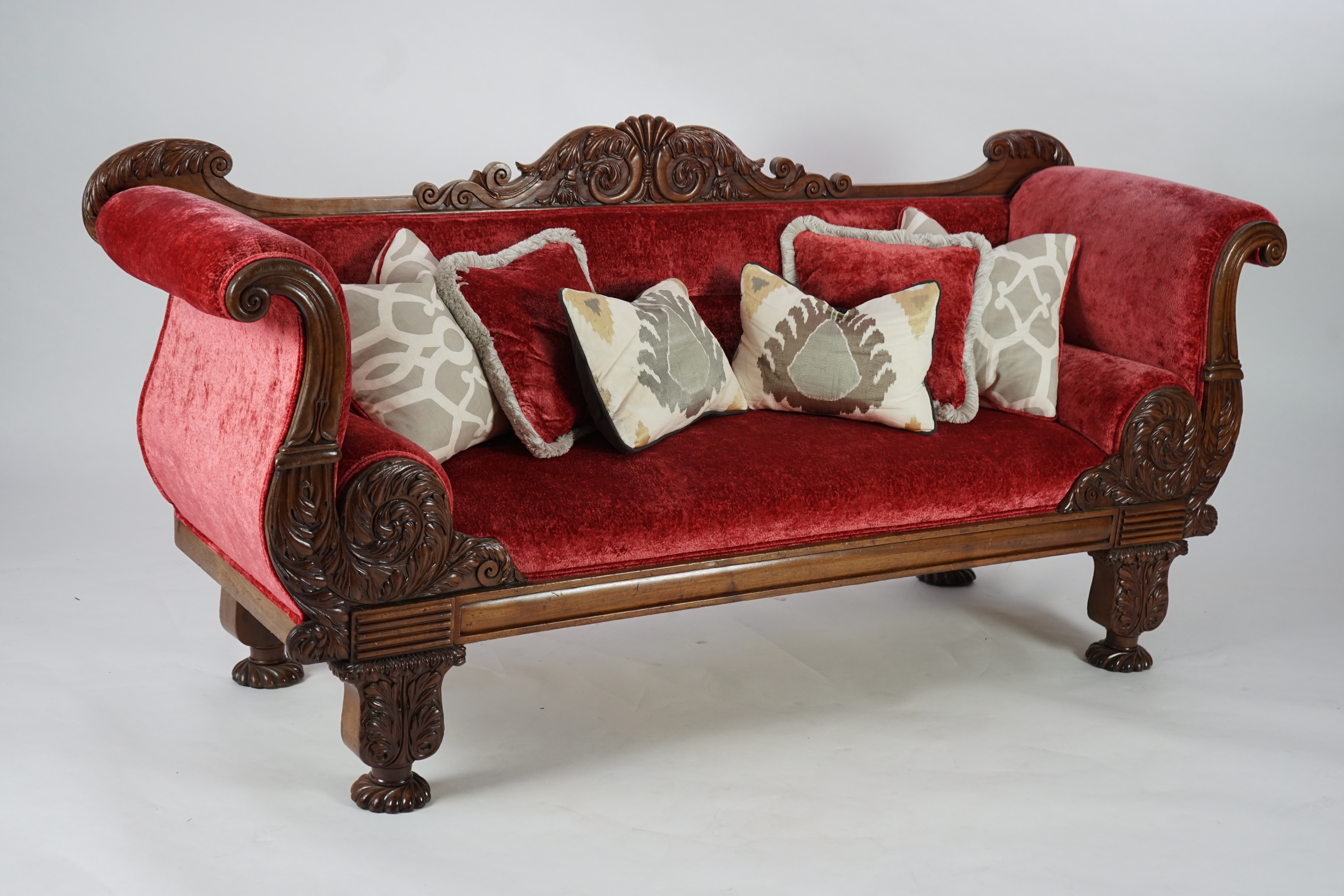 A William IV mahogany settee